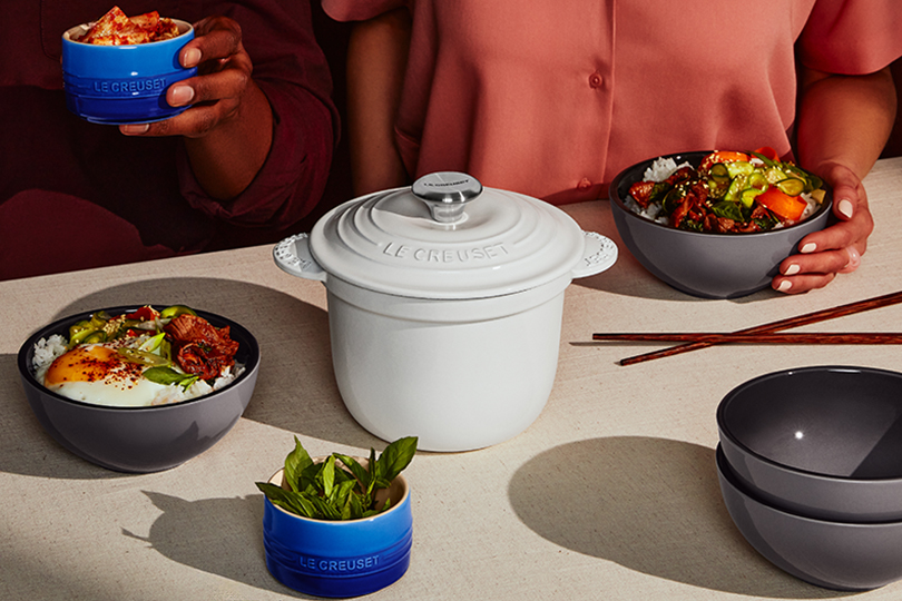 Bibimbap Rice Bowls with Beef and Mushrooms